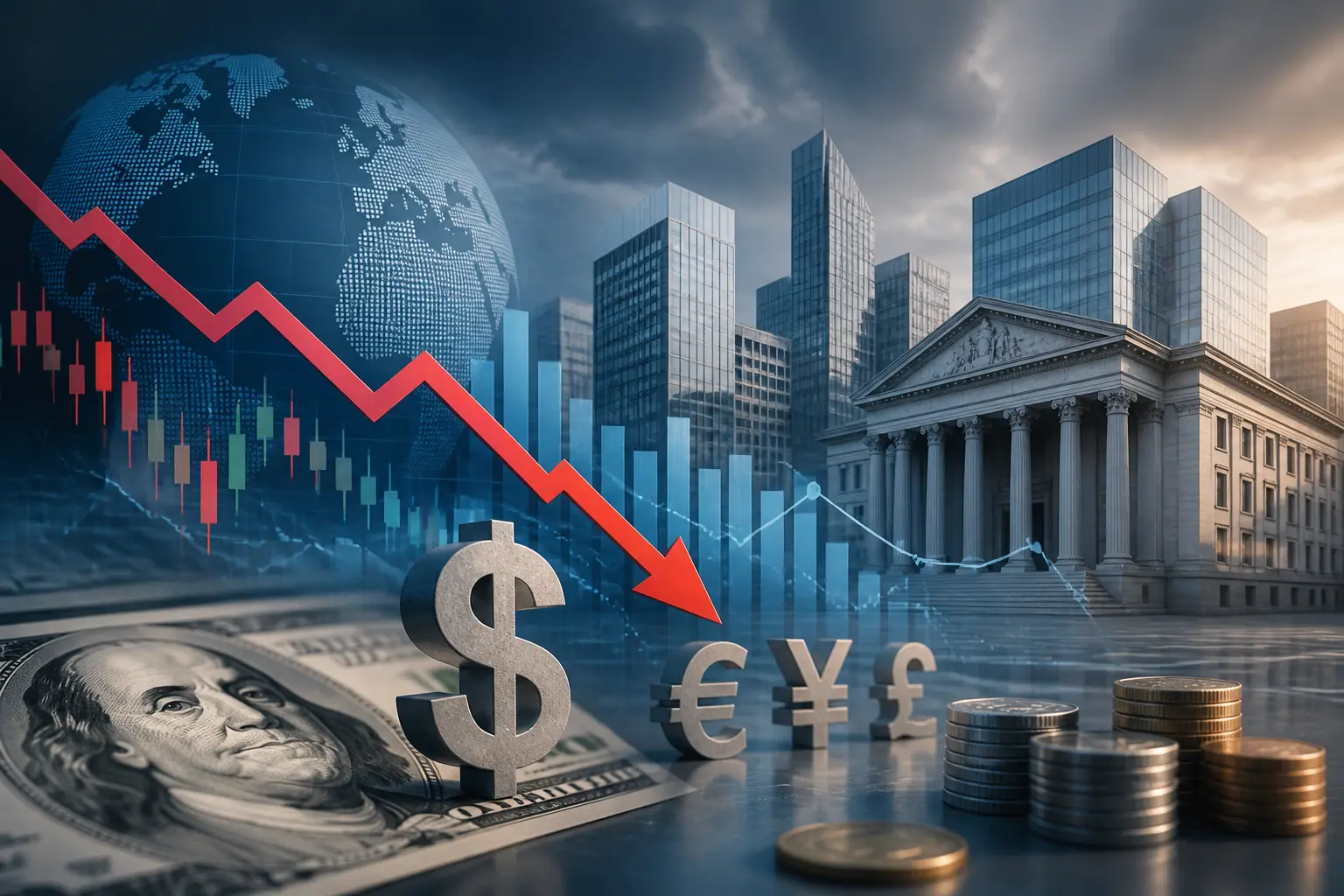 الدولار يتراجع أسبوعياً مع تراجع توقعات رفع الفائدة وتصاعد التوترات في الشرق الأوسط
