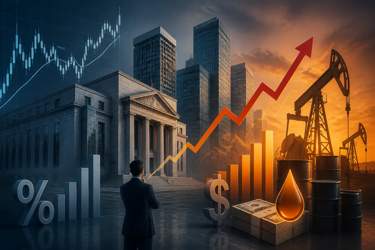 تحديات الاحتياطي الفيدرالي مع ارتفاع أسعار الطاقة وتأثيرها على إطار التضخم والدولار الأمريكي
