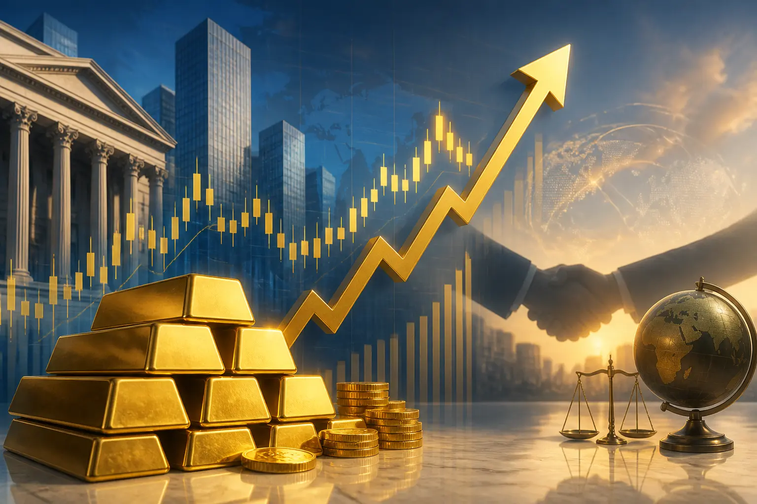 ارتفاع الذهب مع جهود دبلوماسية لخفض التوتر بين أميركا وإيران