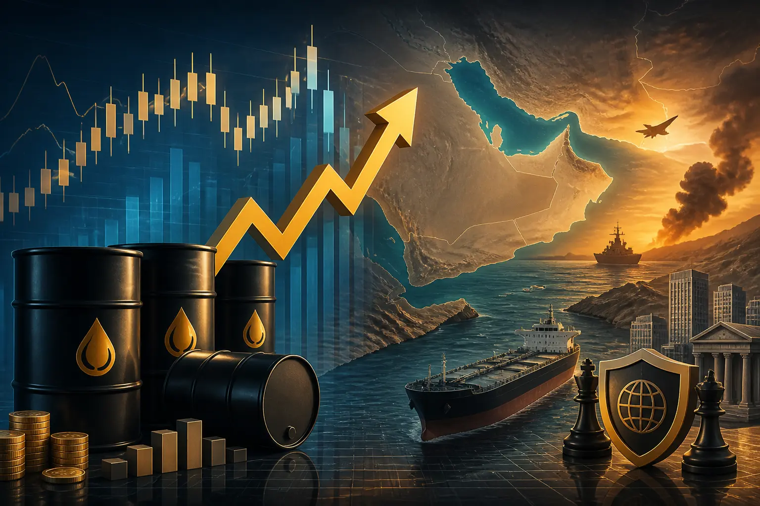 النفط يرتفع مع استمرار التوترات الجيوسياسية في الخليج وتأثيرها على الإمدادات