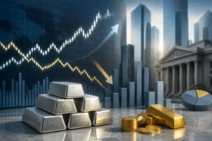 ارتفاع سعر الفضة إلى 58.96 دولار للأونصة مع تراجع نسبة الذهب/الفضة