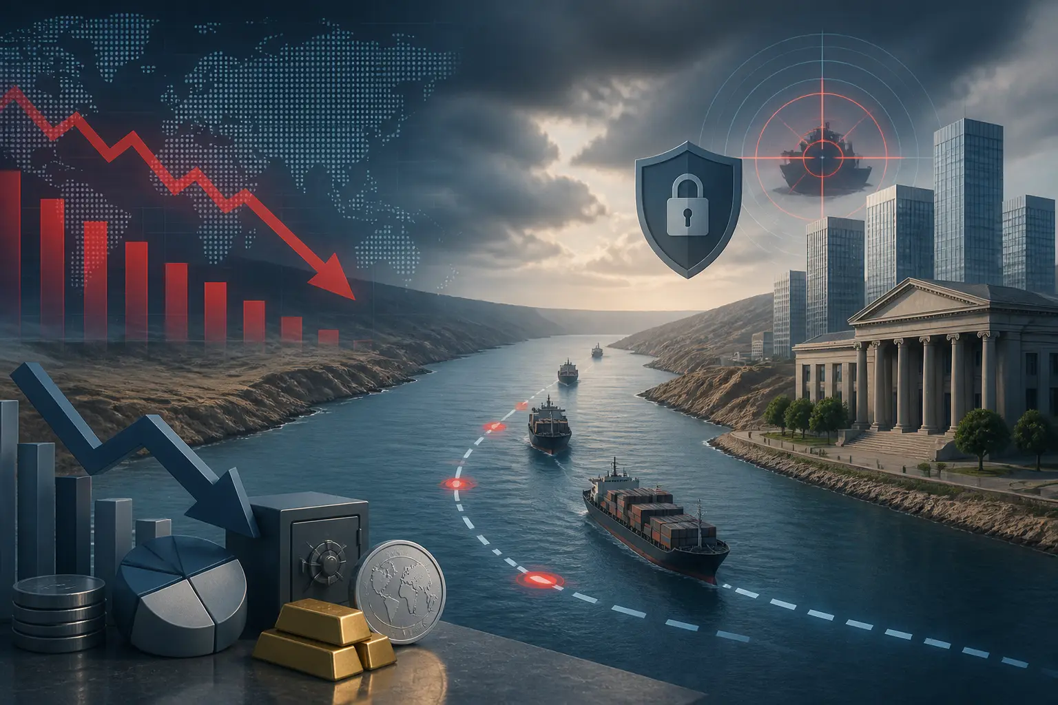 تراجع حركة سفن الشحن عبر مضيق هرمز إلى 3 فقط وسط تصاعد التوترات