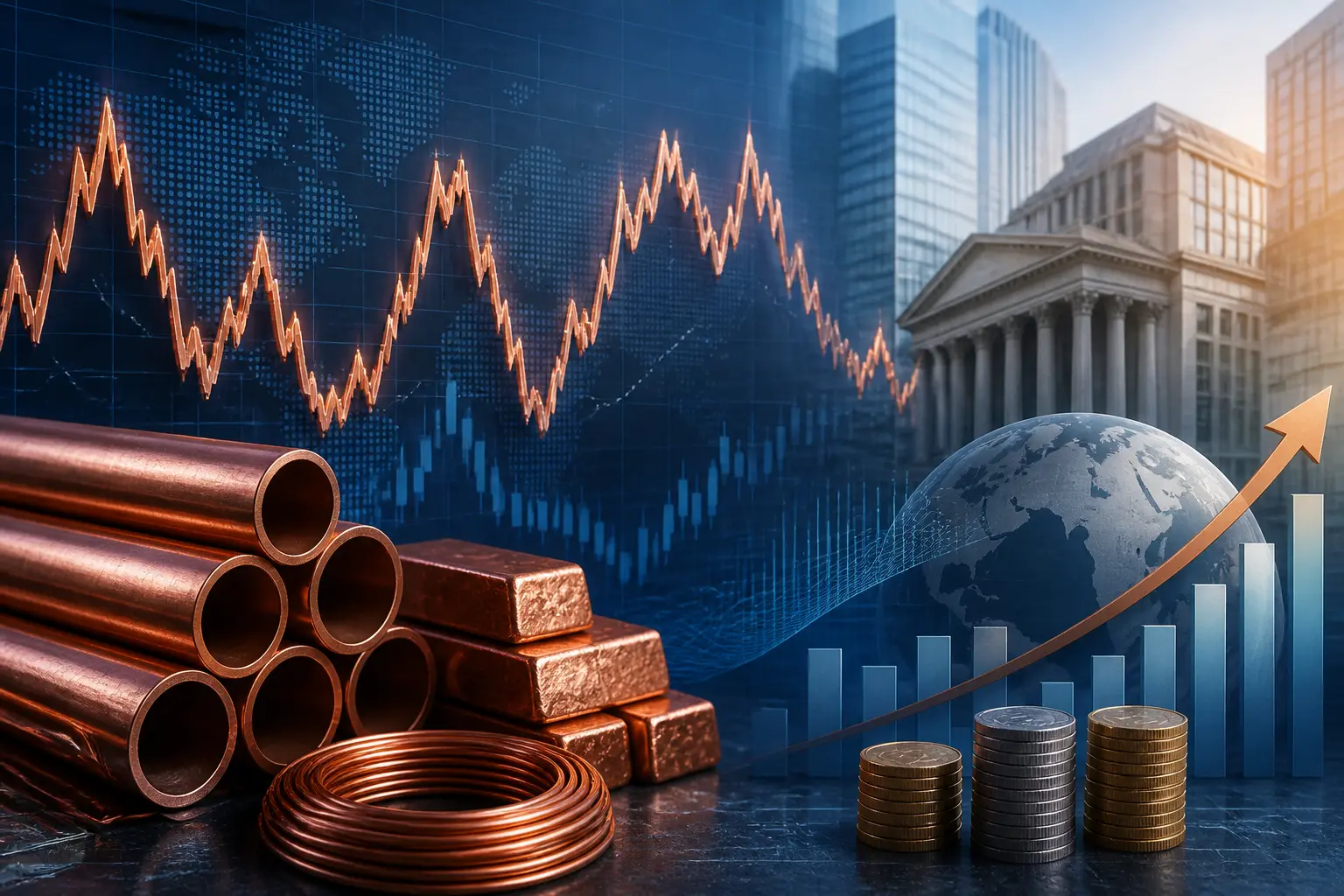 تذبذب سعر النحاس قرب 14 ألف دولار وسط ترقب فرض رسوم جمركية أميركية