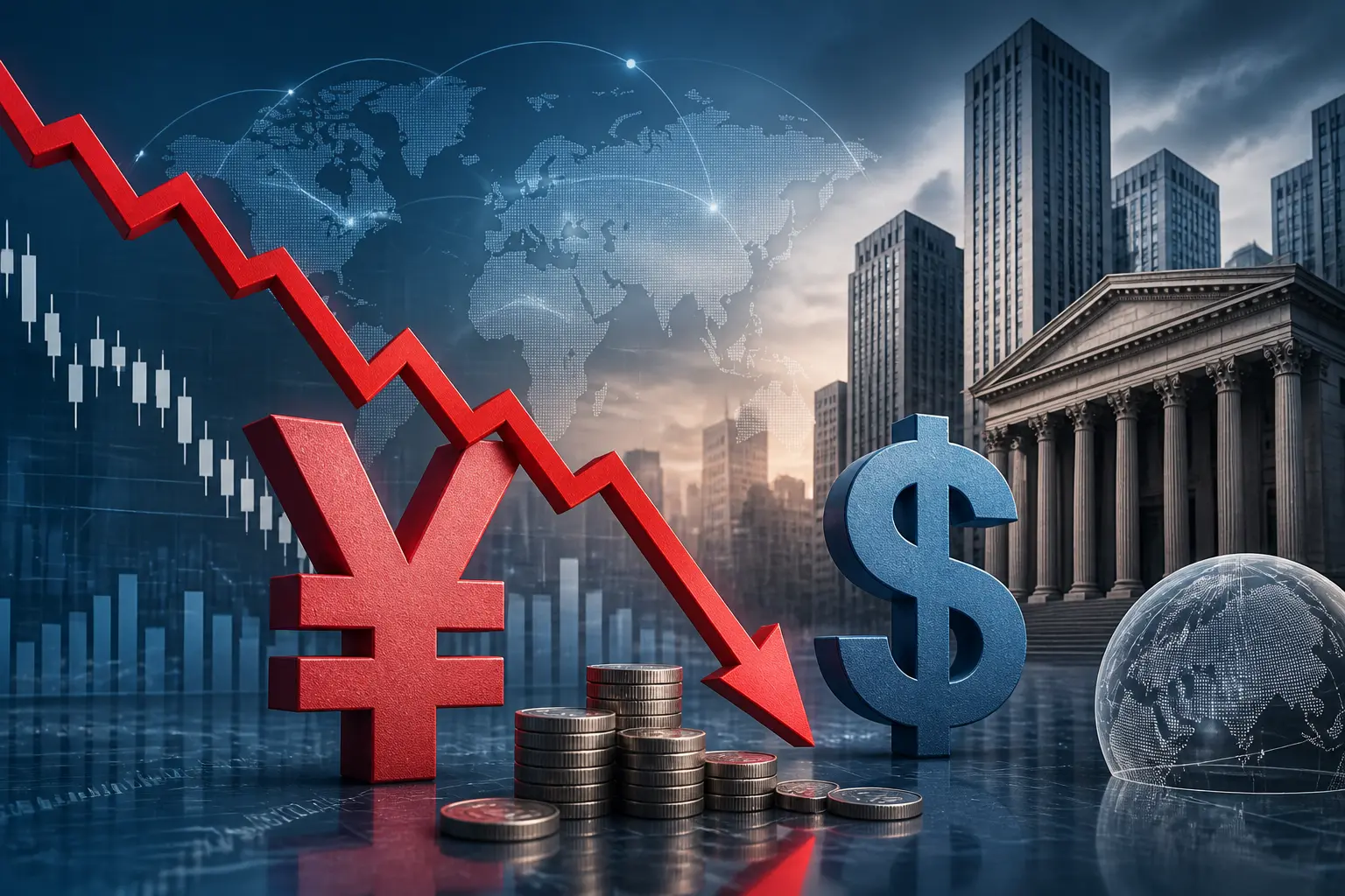 تراجع الين الياباني لأدنى مستوى في 4 عقود أمام الدولار وسط توترات إقليمية