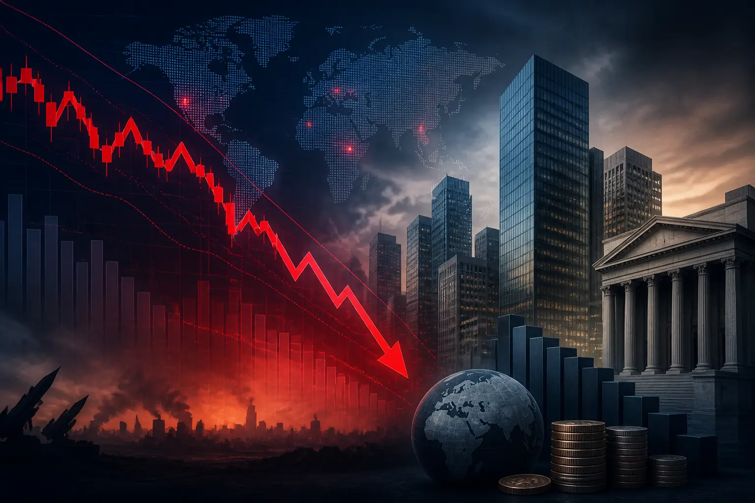 انخفاض العقود الآجلة لمؤشر داو جونز مع تصاعد التوترات بين الولايات المتحدة وإيران