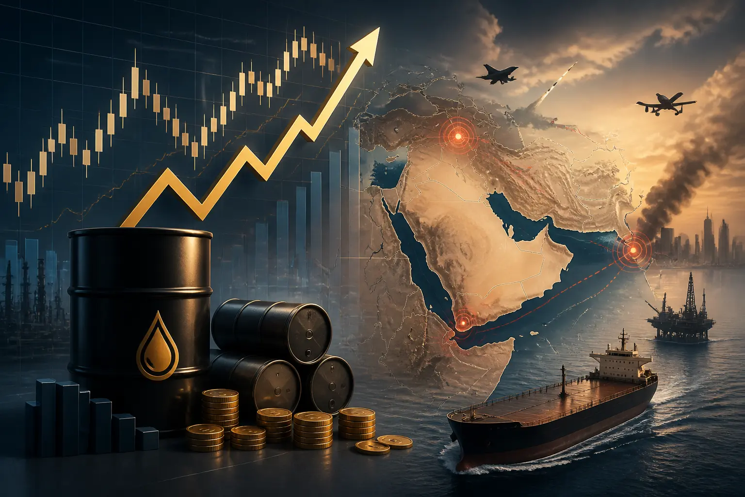 خام برنت يتجاوز 95.5 دولار مع تصاعد مخاطر الشرق الأوسط