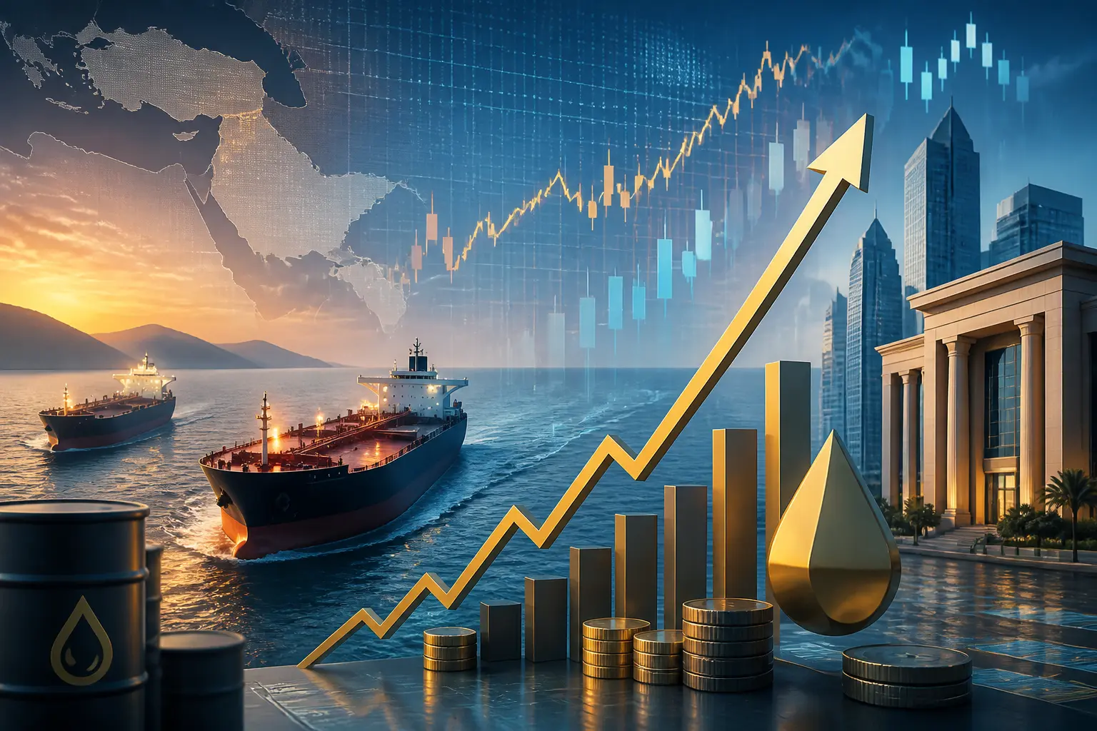 الأسواق العربية تتأثر بهجوم الحوثيين على ناقلات سعودية وارتفاع النفط فوق 98 دولاراً