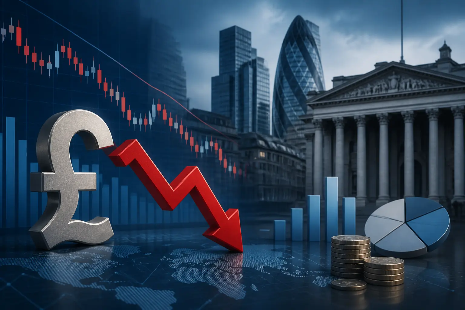 الجنيه الإسترليني يتراجع رغم بيانات بريطانية قوية قبل اجتماع بنك إنجلترا