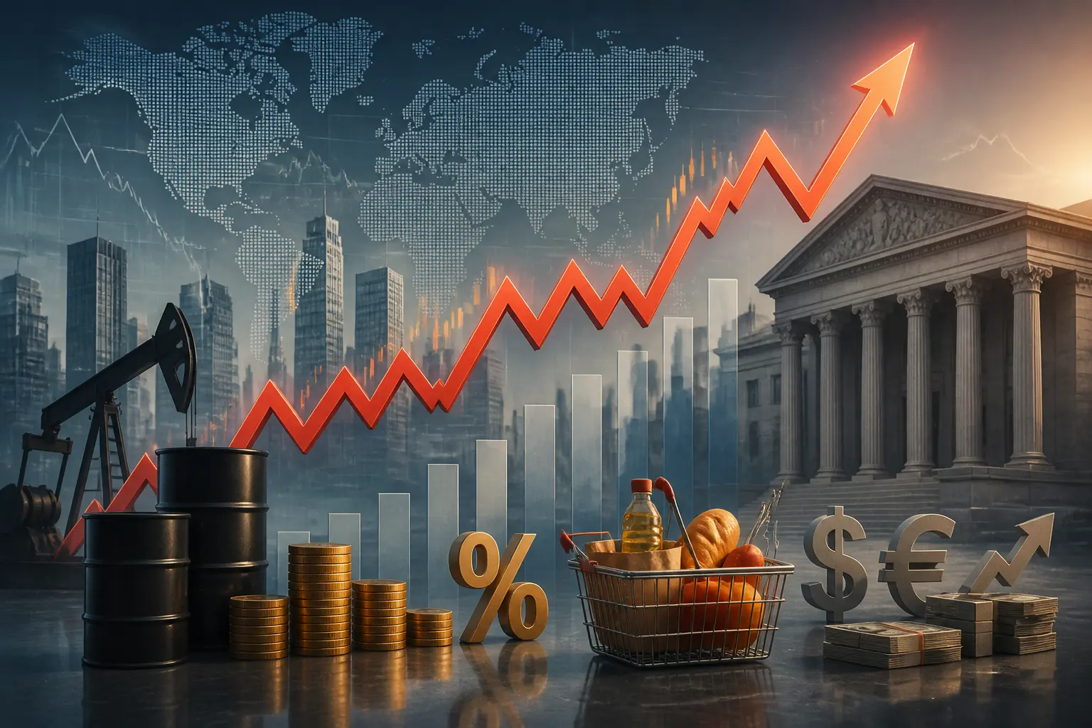 قفزة أسعار النفط ورسوم ترمب تعيد تصاعد مخاوف التضخم عالمياً