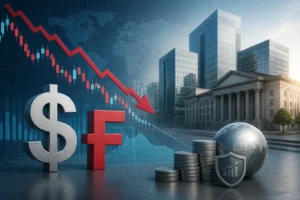 انخفاض الدولار مقابل الفرنك السويسري مع تراجع التوترات الجيوسياسية
