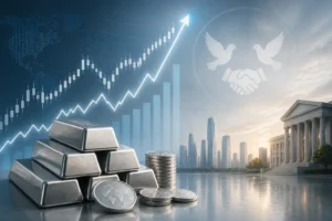 قفزة سعر الفضة قرب 60 دولار مع تراجع التوترات بين الولايات المتحدة وإيران