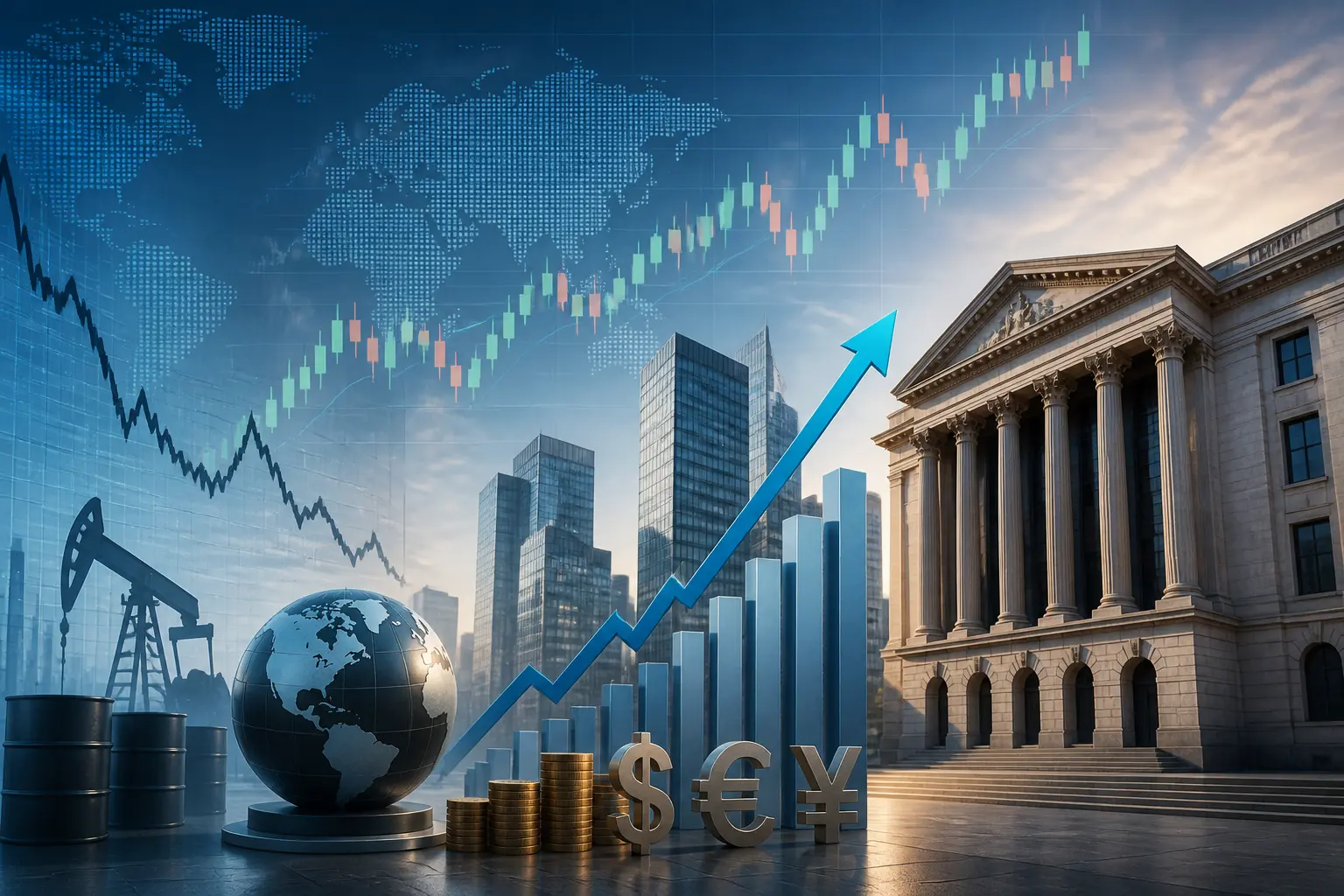 الأسهم العالمية ترتفع مع تراجع النفط وترقب لنتائج عمالقة التكنولوجيا وقرار الفيدرالي