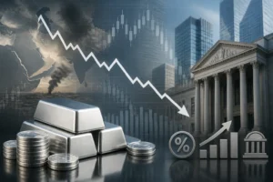 تراجع سعر الفضة قرب 57.50 دولار وسط توقعات بتثبيت الفائدة الفيدرالية وتوترات الشرق الأوسط