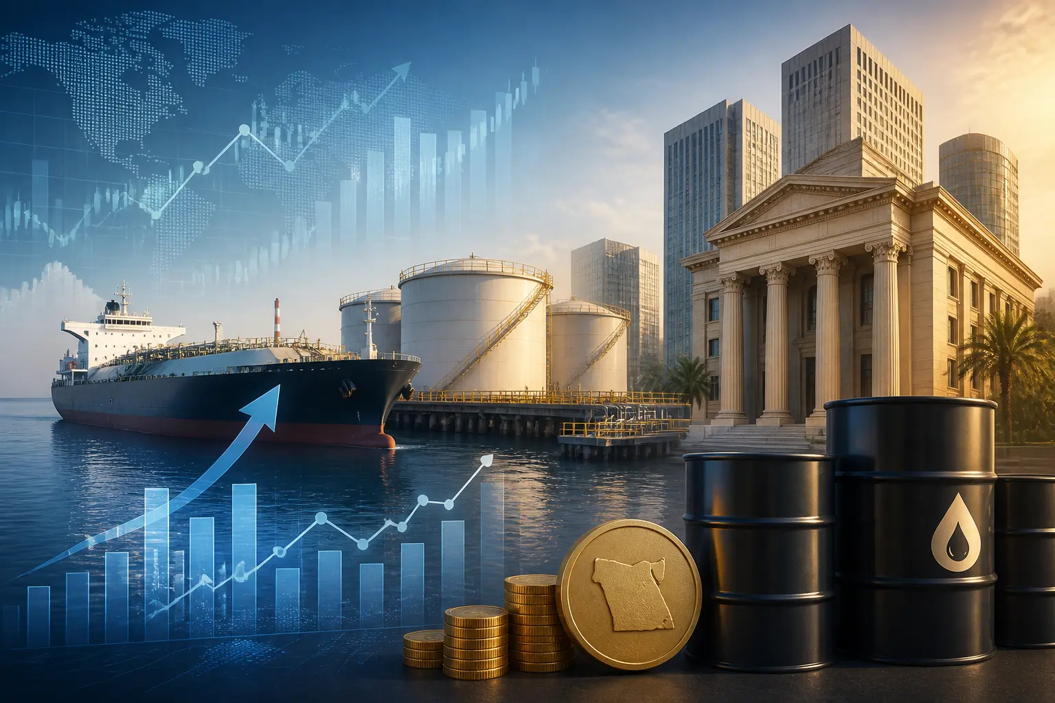 مصر تخطط لاستيراد 3.2 مليون طن من منتجات الوقود لتعزيز الإمدادات الصيفية