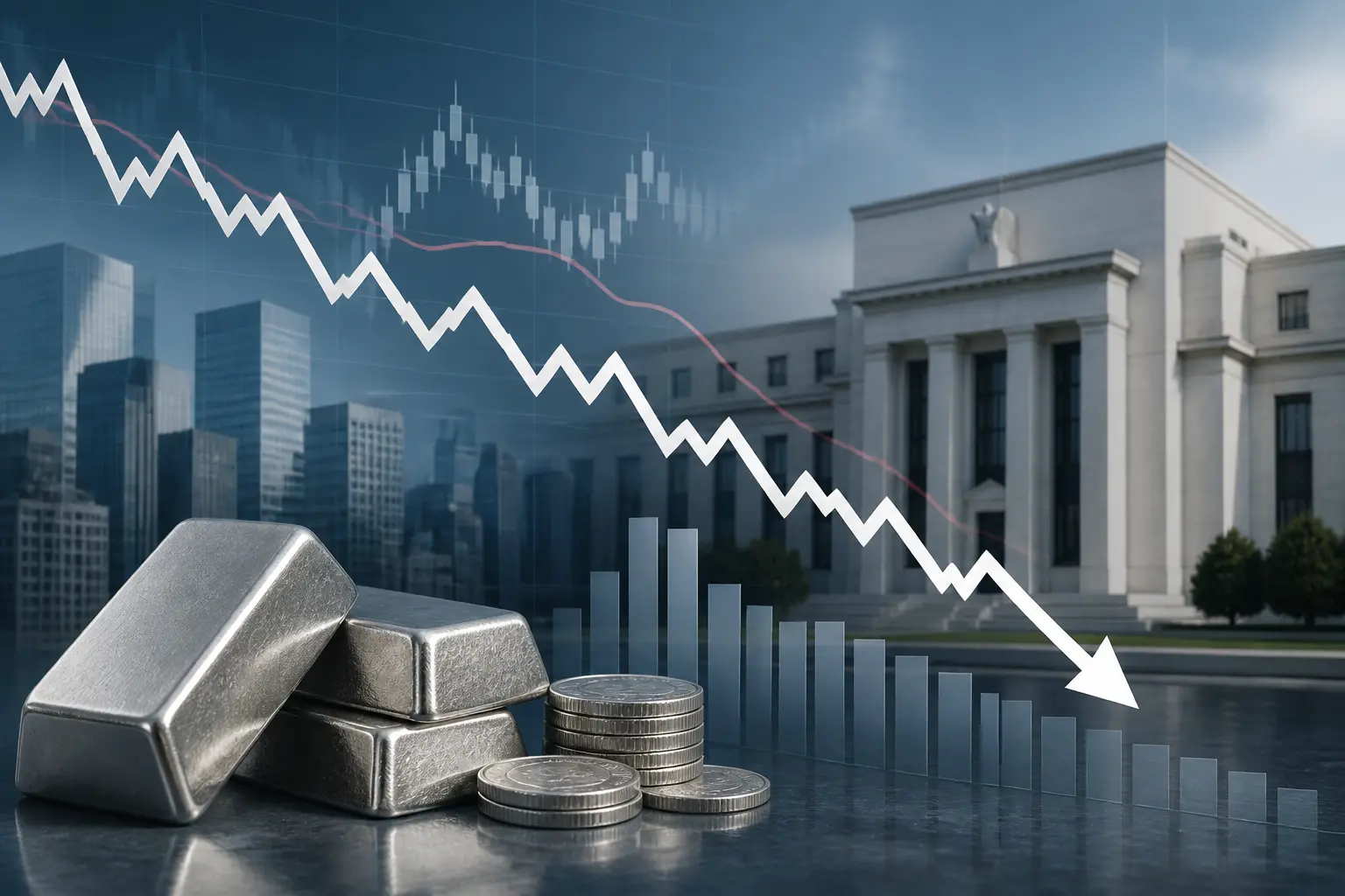 توقعات أسعار الفضة تتراجع مع تثبيت الفيدرالي لمعدلات الفائدة رغم الضغوط التضخمية