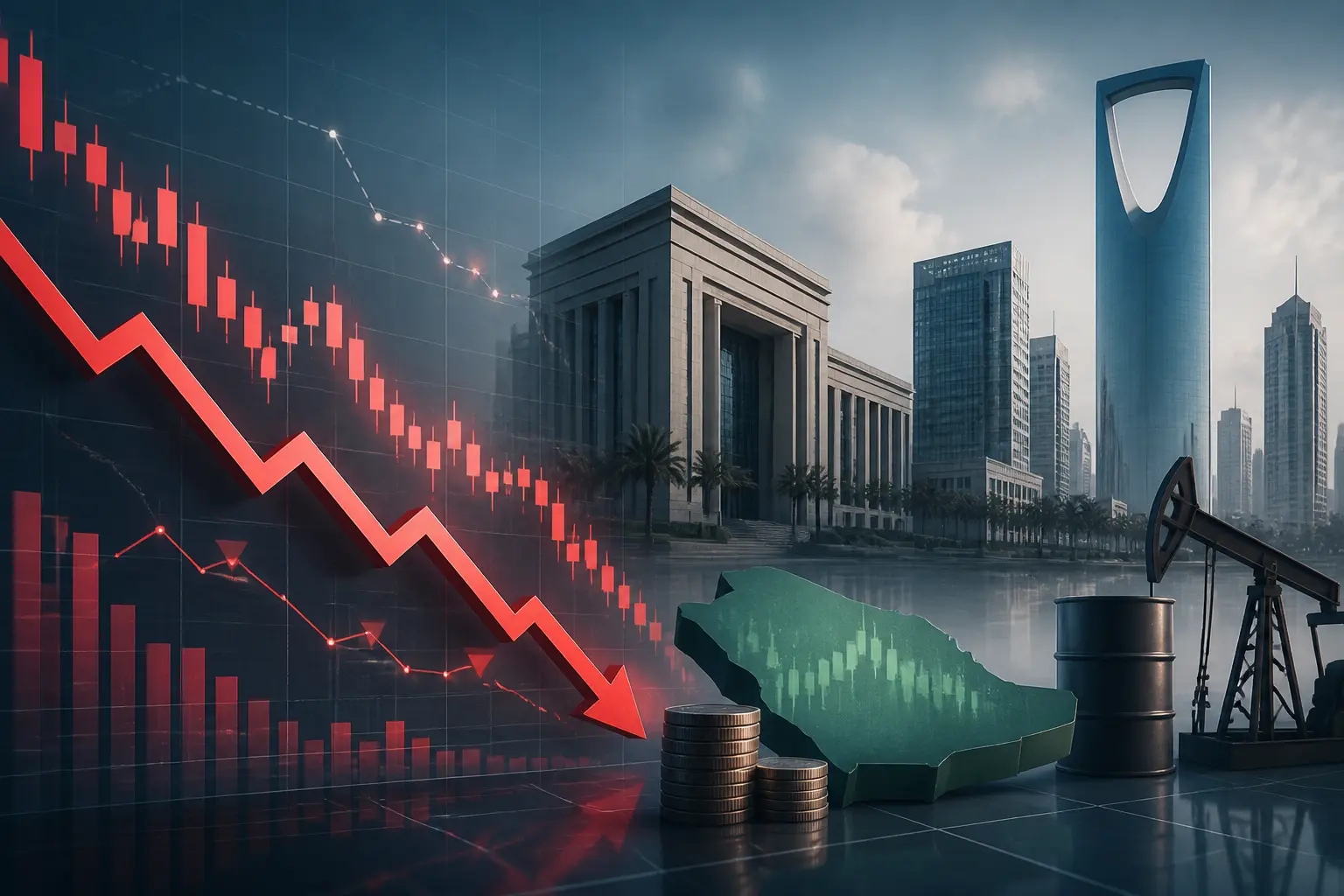 بورصة السعودية تواجه أكبر خسارة أسبوعية منذ أبريل تحت ضغط البنوك والطاقة