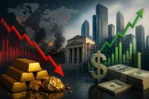 الذهب يواصل خسائره وسط ضغوط رفع الفائدة ومخاطر التوترات الجيوسياسية