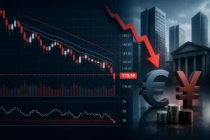 زوج يورو/ين EUR/JPY يكسر مستوى 179.50 مع استمرار الضغوط البيعية