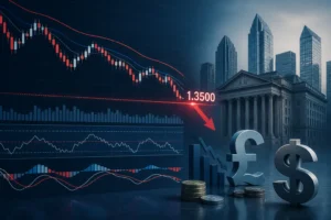 زوج الجنيه الإسترليني مقابل الدولار عند نقطة حرجة حول 1.3500 وسط ضغوط بيع