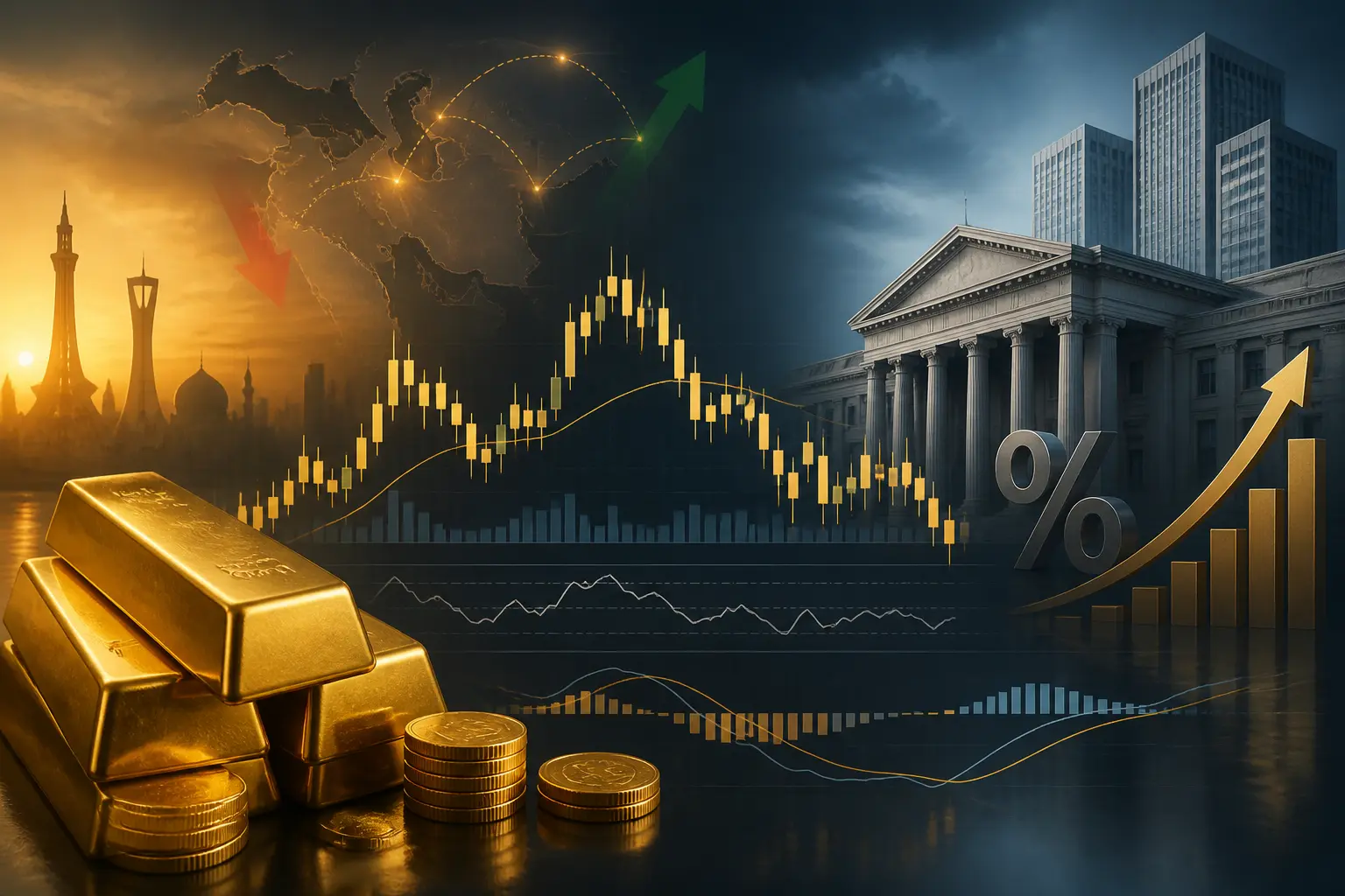 الذهب يكافح للحفاظ على مكاسبه وسط تقلبات العلاقات الأمريكية الإيرانية وسياسات الفيدرالي المتشددة