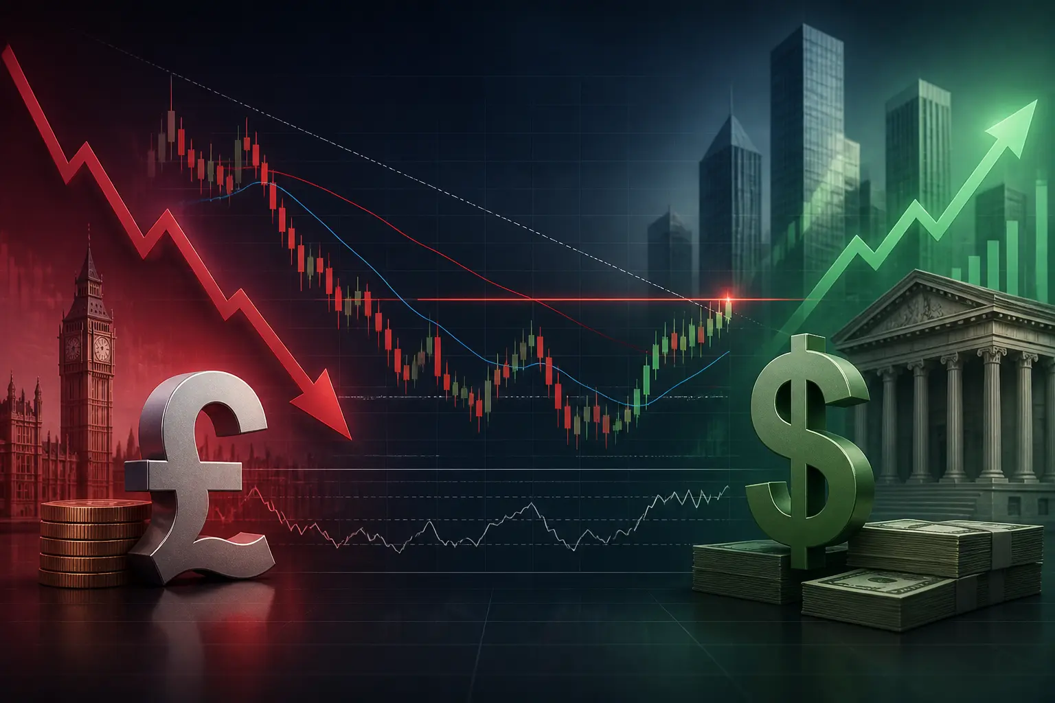 زوج الجنيه الإسترليني مقابل الدولار يواجه مقاومة عند 1.3470 وسط ضعف الجنيه وتعافي الدولار