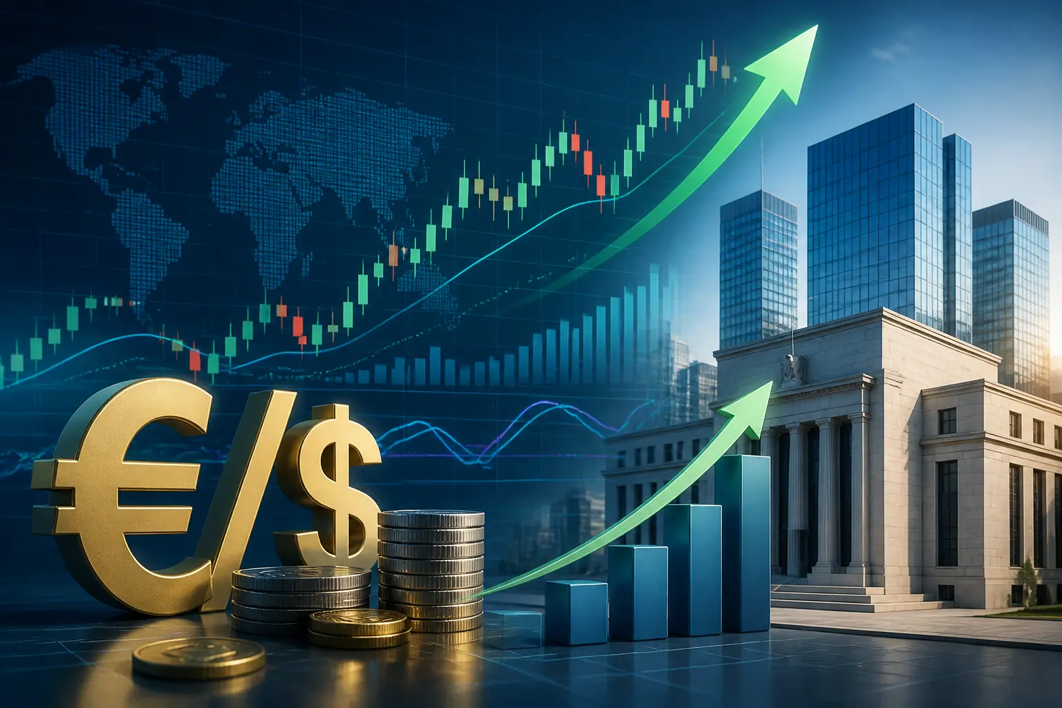 توقعات صعودية لزوج يورو/دولار بدعم من تشديد البنك المركزي الأوروبي