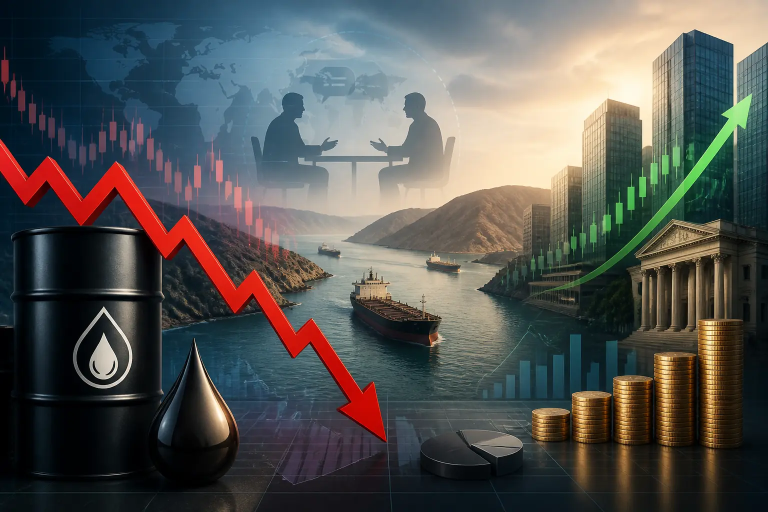 انخفاض خام غرب تكساس إلى دون 74 دولار مع تقدم المحادثات حول مضيق هرمز وارتفاع الأسهم الأمريكية
