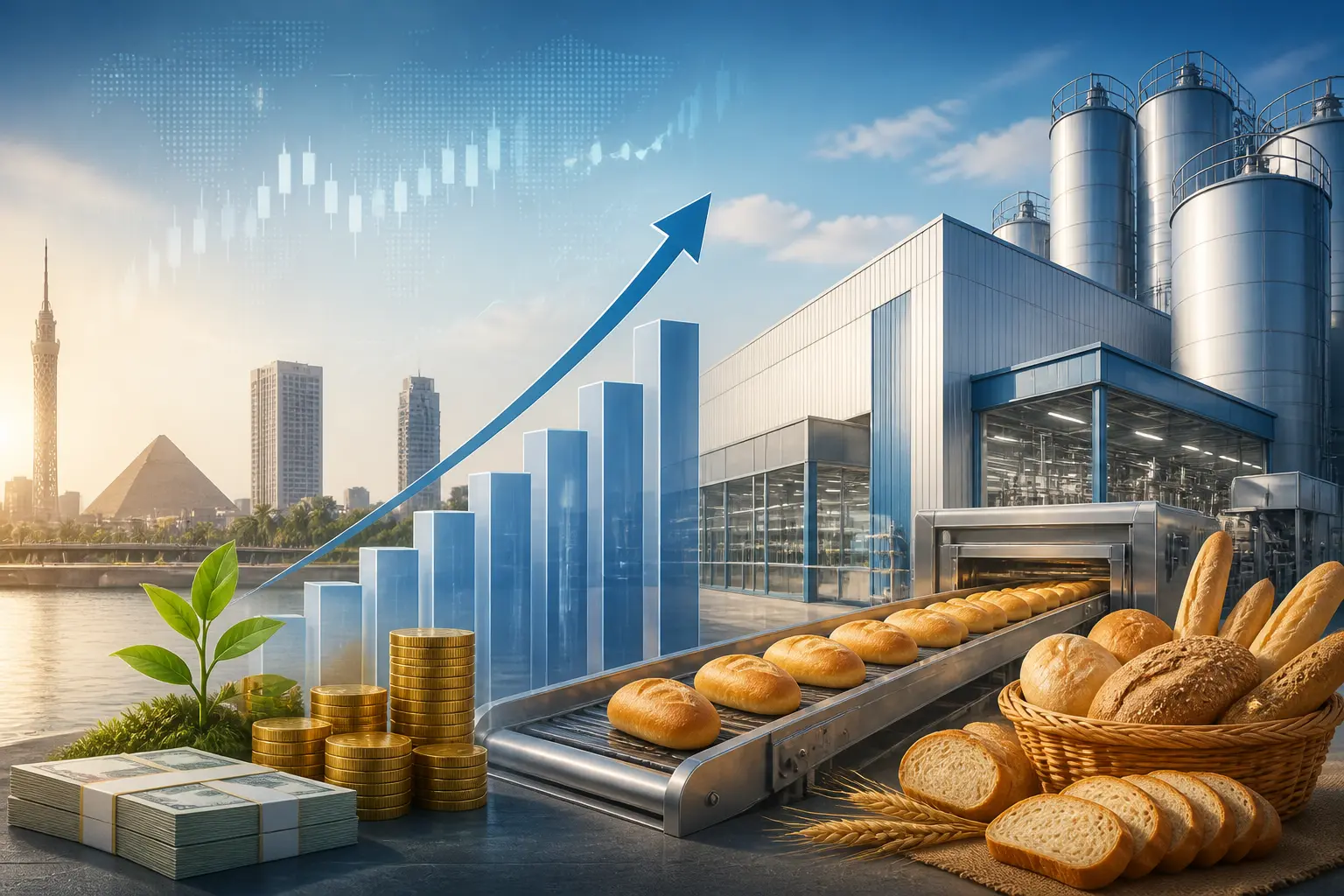 دامفي المصرية تستثمر 20 مليون دولار لإنشاء مصنع مخبوزات بطاقة إنتاجية 60 طناً يومياً