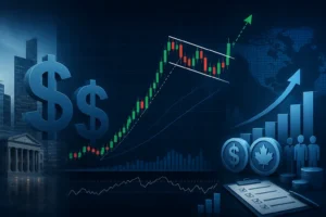 زوج الدولار الأمريكي/الدولار الكندي USD/CAD يشكل نمط راية صعودي مع ترقب بيانات التوظيف