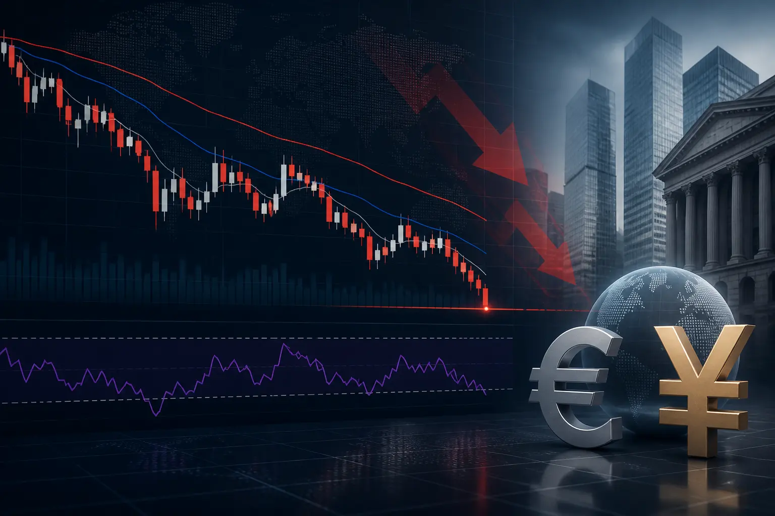 زوج يورو/ين EUR/JPY يواصل خسائره قرب 182.50 وسط ضغوط هبوطية مستمرة