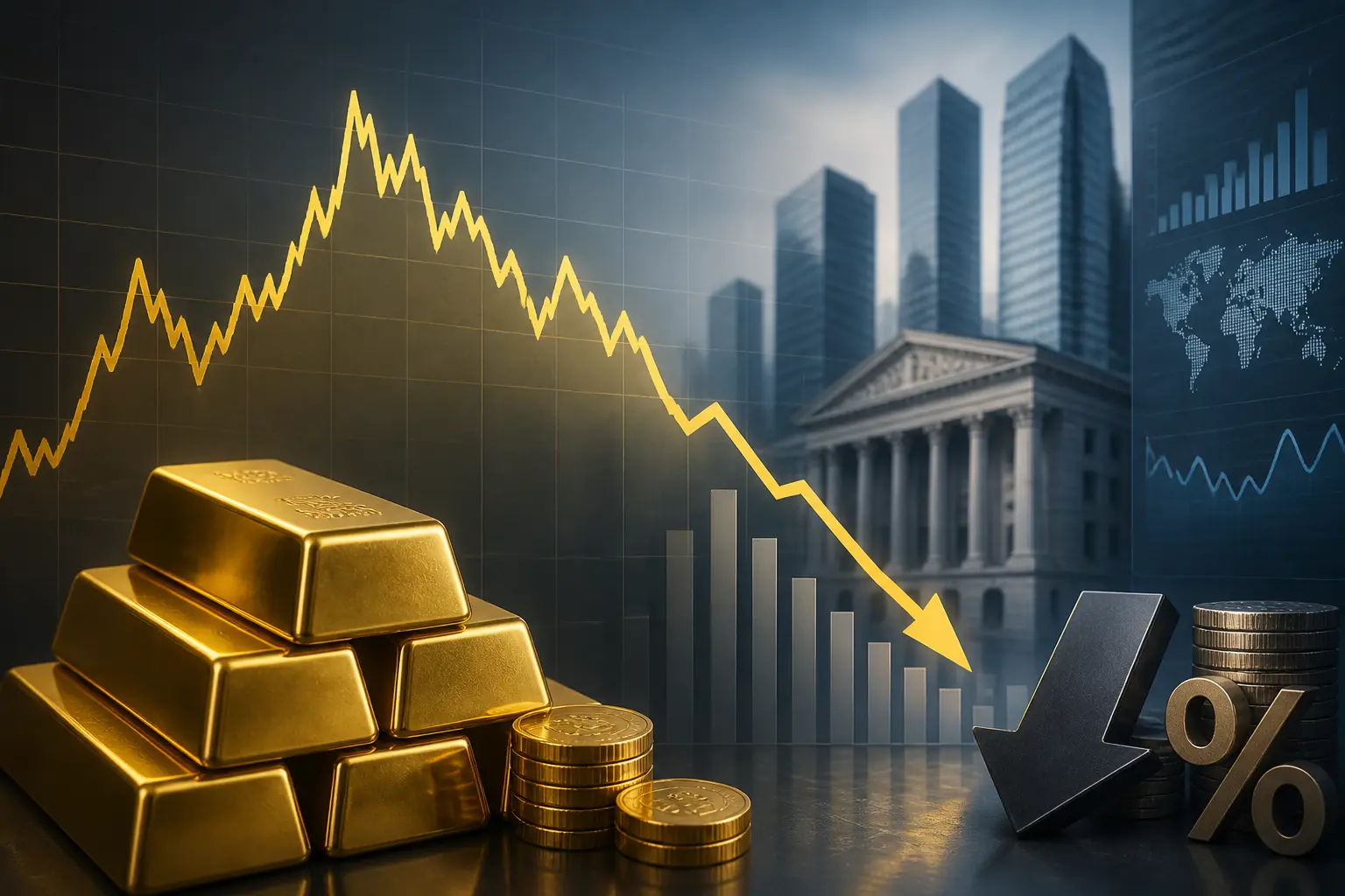 الذهب يتراجع بعد قمة 7 أسابيع مع ترقب بيانات التضخم الأميركية وجني الأرباح