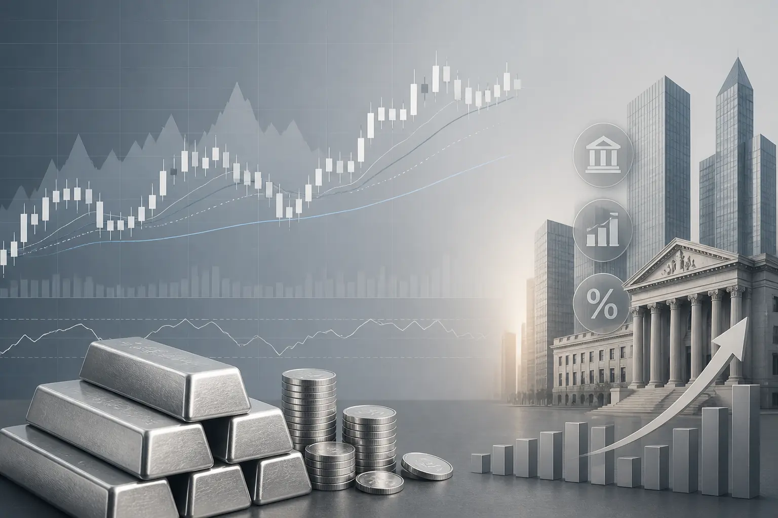 الفضة تستقر قرب 65 دولار وسط ترقب بيانات التضخم وتأثيرات الفيدرالي