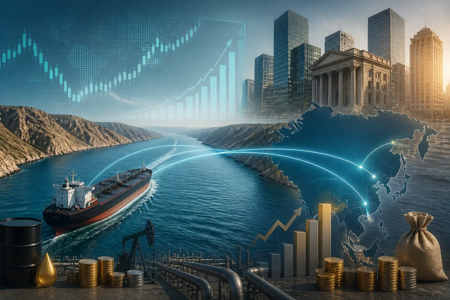 أدنوك تسوق شحنات نفط عراقية عبر مضيق هرمز إلى المشترين الآسيويين