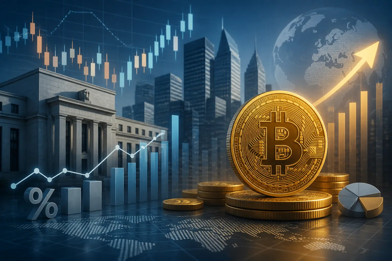 بيتكوين تستقر قرب 64 ألف دولار وسط بيانات تضخم أمريكية متوافقة