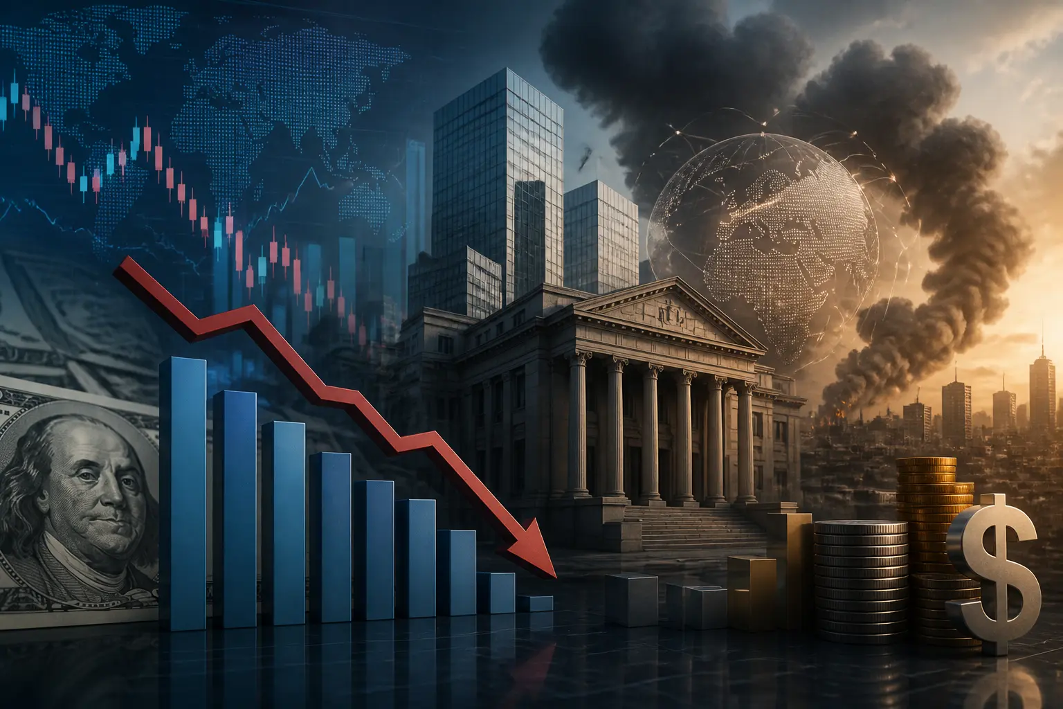 تراجع توقعات رفع الفائدة الأمريكية يضغط على الدولار وسط توتر الشرق الأوسط