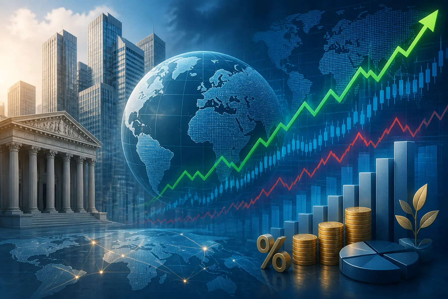 UBS يتوقع استمرار صعود الأسهم العالمية رغم تقلبات الفائدة الأمريكية