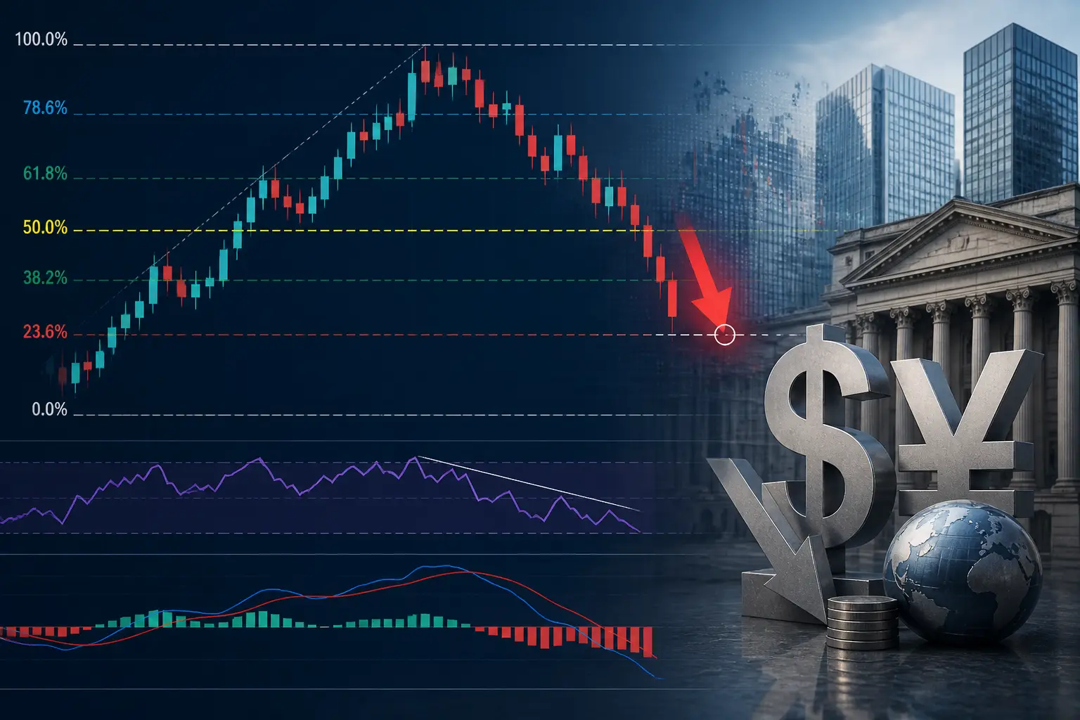 زوج الدولار الأمريكي/الين الياباني USD/JPY يتراجع قرب 159.00 مع ضعف واضح دون فيبو 50%