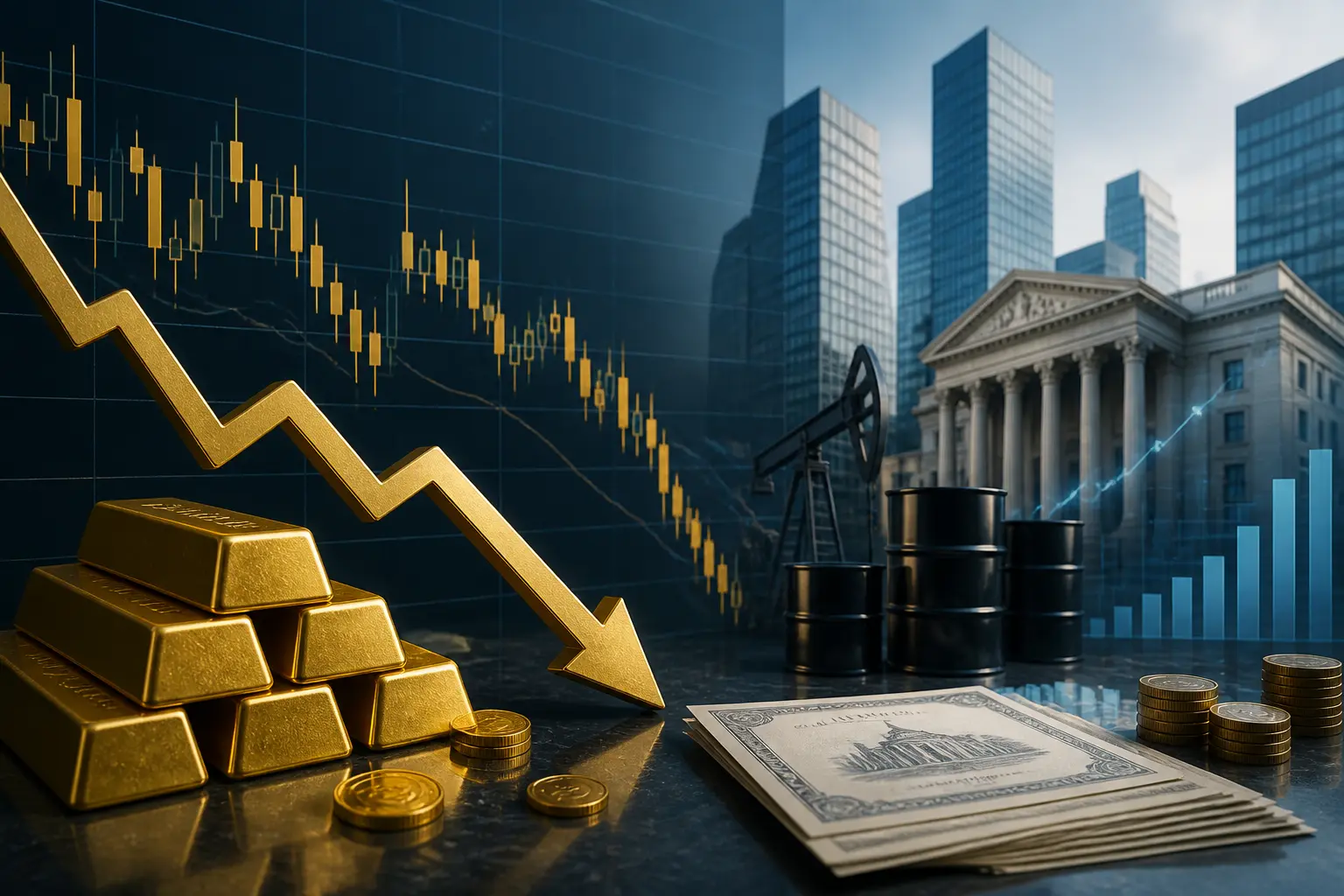 الذهب يتراجع إلى 4391 دولارًا مع ارتفاع عوائد السندات وأسعار النفط