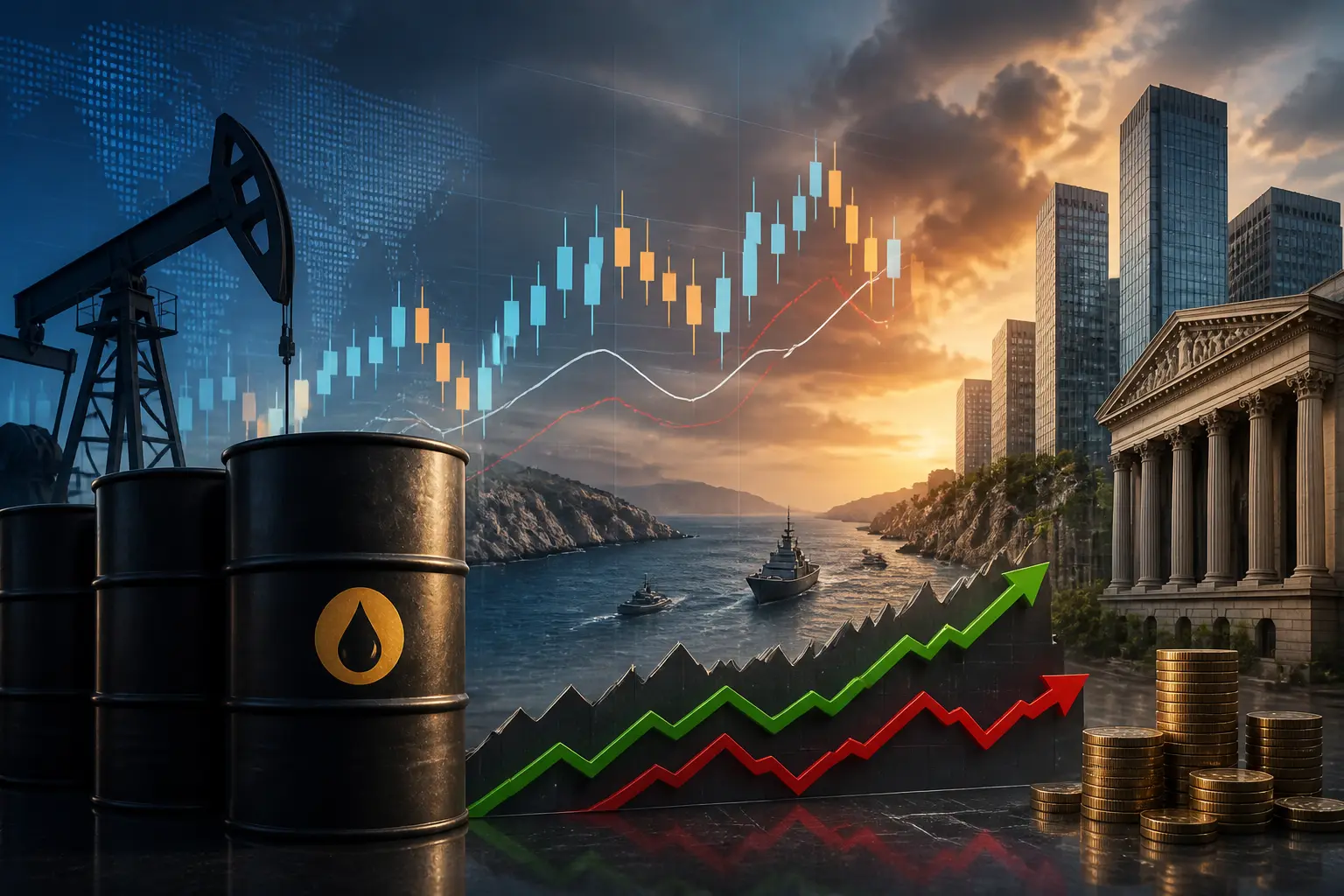 خام برنت يتأرجح بين 70 و100 دولار وسط توترات الحرب في مضيق هرمز