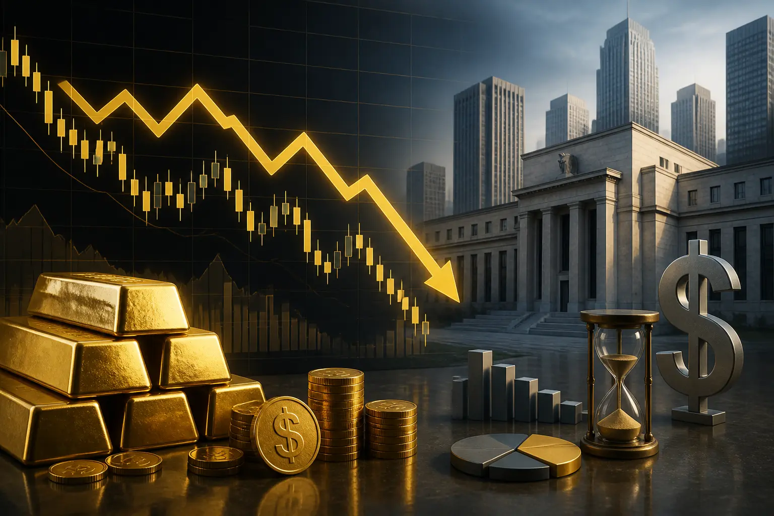الذهب يتراجع دون 4450 دولار مع ترقب محضر اجتماع اللجنة الفيدرالية للسوق المفتوحة