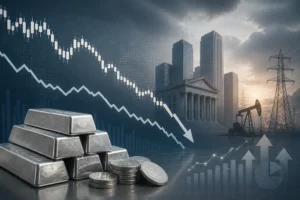 تراجع سعر الفضة إلى قرب 63 دولارًا وسط مخاوف تضخمية واضطرابات في إمدادات الطاقة