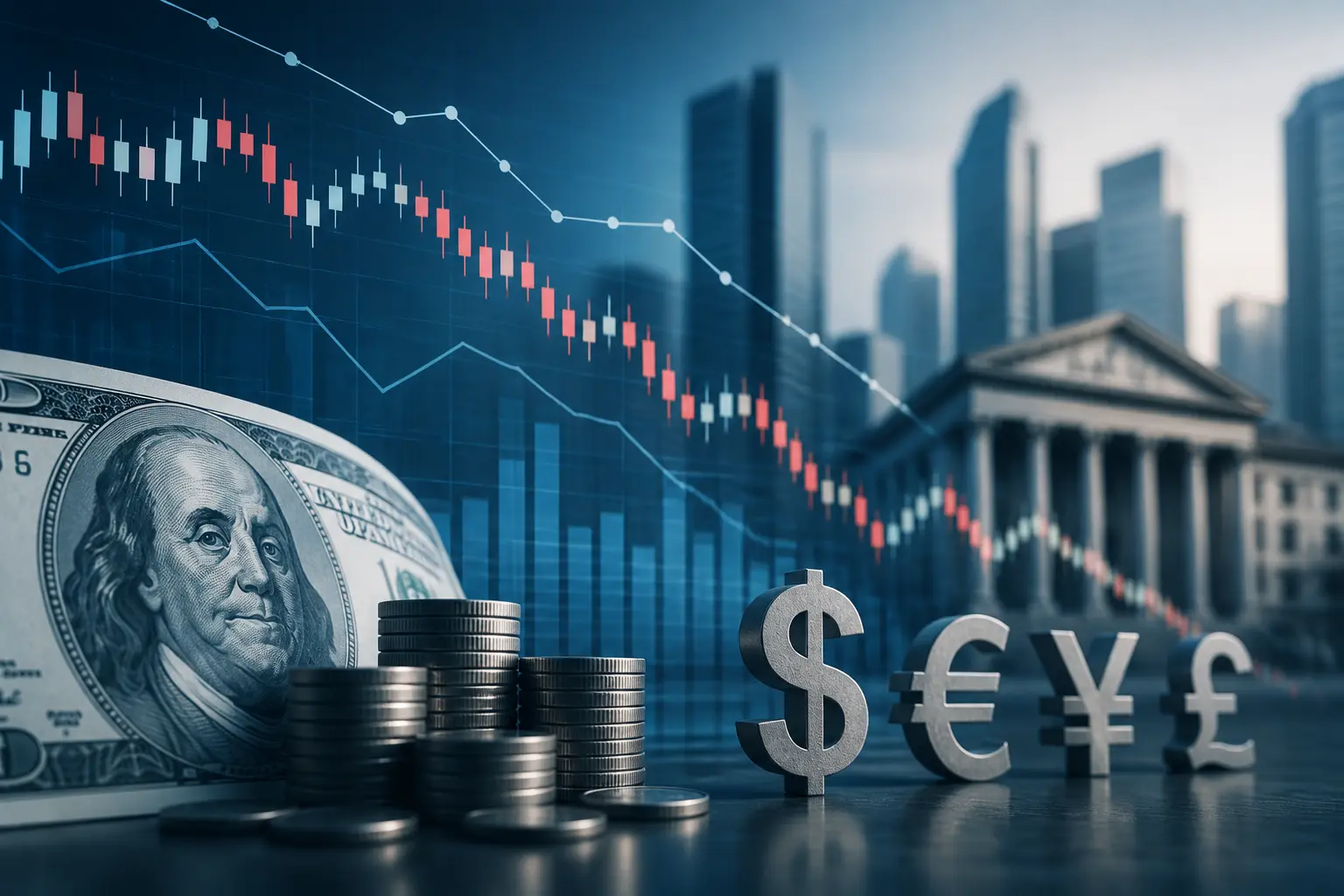 الدولار الأمريكي يظل قرب أدنى مستوياته قبل صدور بيانات PMI الرئيسية