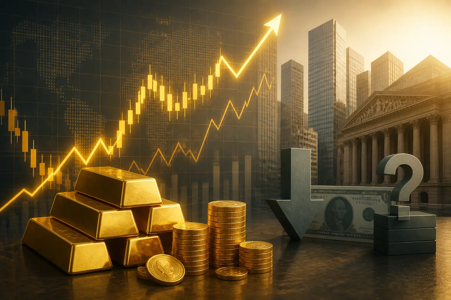 سعر الذهب يرتفع لأعلى مستوى في 3 أشهر مدفوعًا بتراجع الدولار ومخاوف الدين الأمريكي