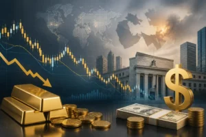 الذهب يتراجع قليلاً دون 4650 دولارًا مع صعود الدولار بفعل مخاطر الفيدرالي والتوترات في الشرق الأوسط