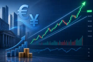 زوج يورو/ين يرتفع نحو 186.00 مع استمرار الزخم الصعودي في القناة الصاعدة