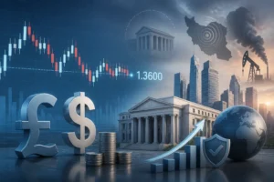الجنيه الإسترليني يراوح مكانه قرب 1.3600 وسط دعم الدولار ومخاطر الفيدرالي وإيران