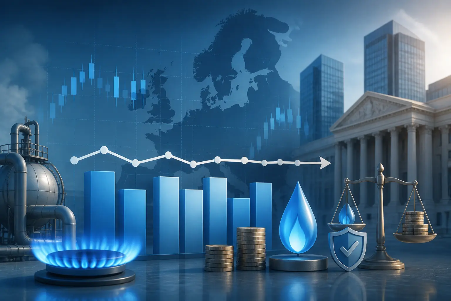 ثبات أسعار الغاز الطبيعي الأوروبية رغم التوترات الإيرانية وتأثير العقوبات الأمريكية