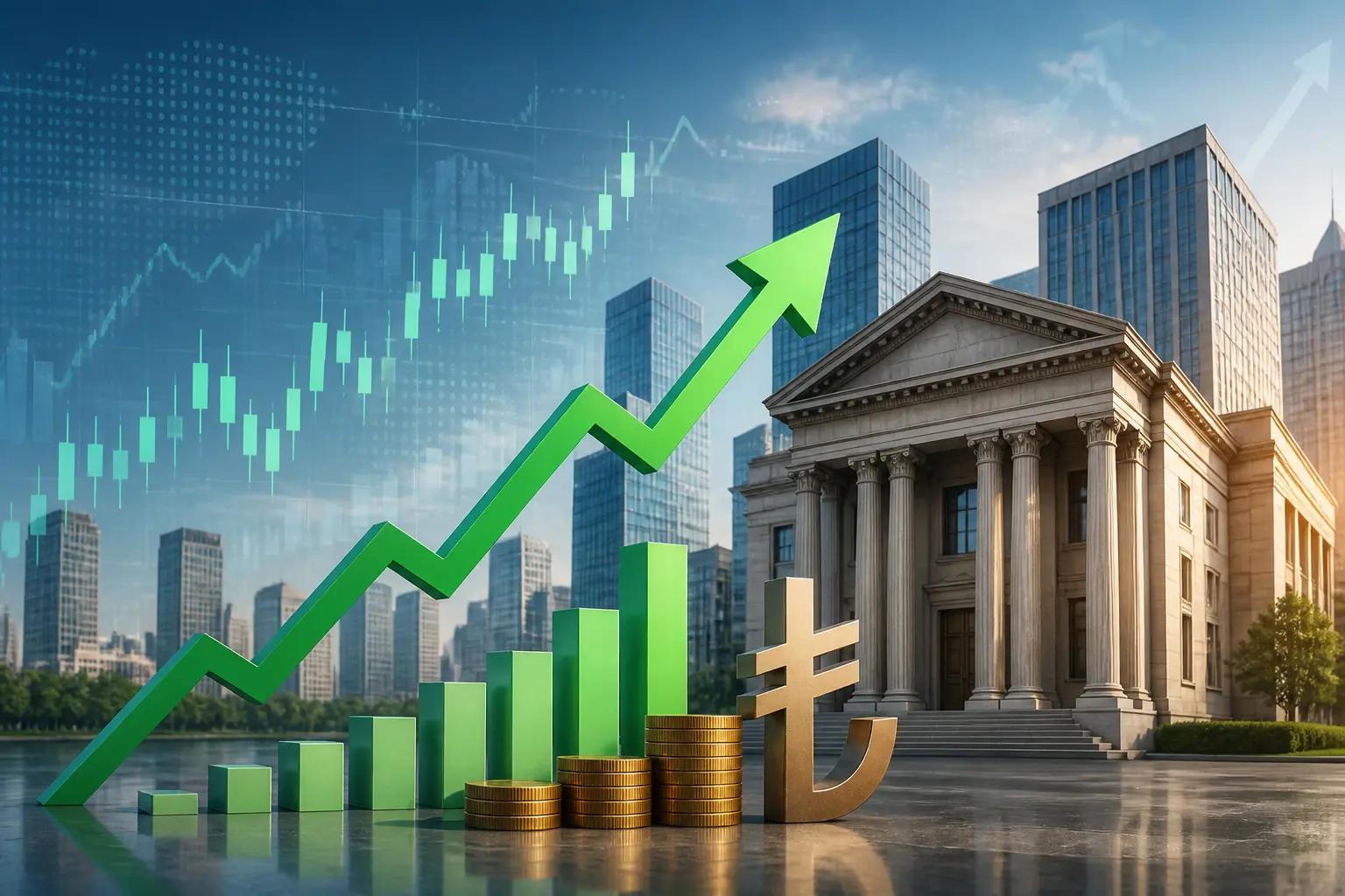 أسهم البنوك التركية ترتفع بعد قرار البنك المركزي باستئناف مزادات إعادة الشراء