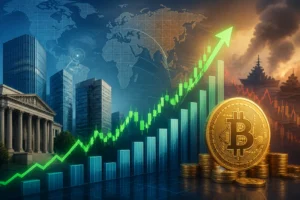 مؤشر FTSE 100 يرتفع بدعم صعود بيتكوين رغم التوترات الجيوسياسية