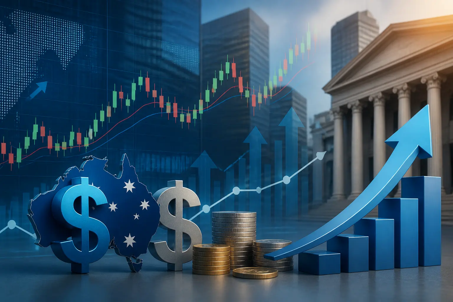 الدولار الأسترالي يرتفع مع بيانات تضخم قوية وتعزيز توقعات رفع الفائدة من بنك الاحتياطي الأسترالي